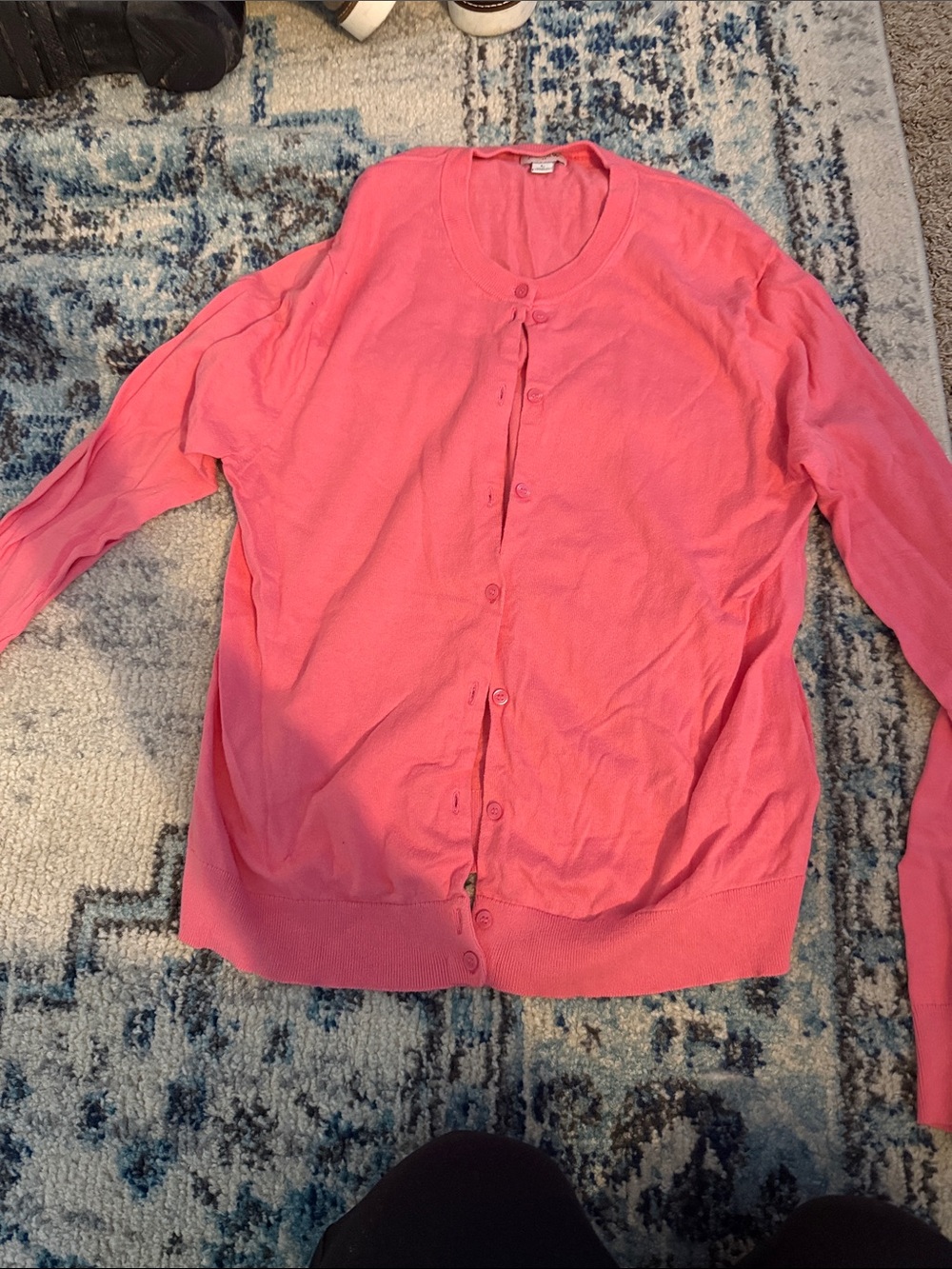 JCREW pink cardigan
